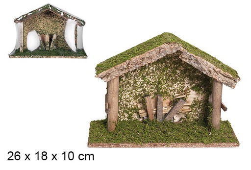 [103564] Cabaña madera 26x18x10 cm