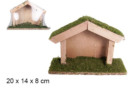 [103568] Cabane en bois 20x14x8 cm