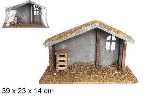 [103570] Cabane en bois 39x23x14 cm