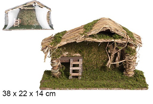 [103572] Cabane en bois 38x22x14 cm