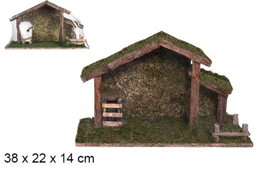 [103573] Cabane en bois 38x22x14 cm