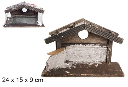 [103586] Cabane en bois 24x15 cm