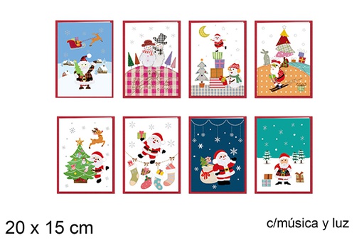 [103669] Christmas postcard  20x15 cm 