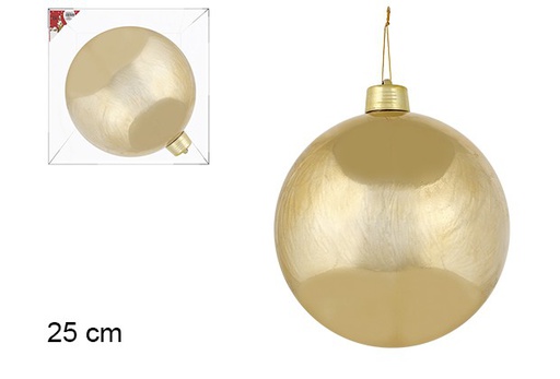 [103759] Bola Navidad oro brillo 25 cm