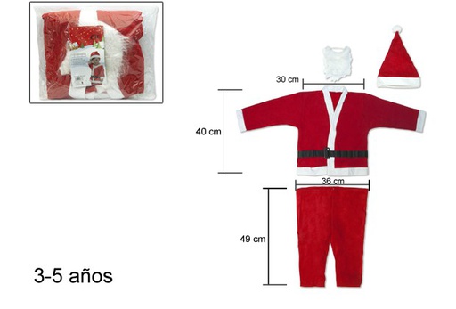 [103935] Fantasia de Papai Noel para crianças de 3 a 5 anos