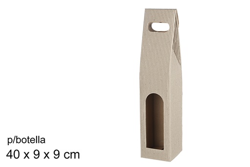 [104241] Gift box for corrugated cardboard bottle