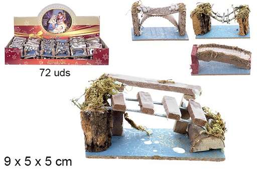 [104394] Petit pont modèles assortis 9x5 cm