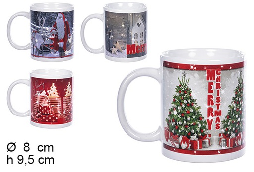 [104446] Christmas ceramic mug 8 cm