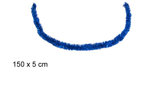 [105240] Mini blue tinsel hair width 150x5 cm