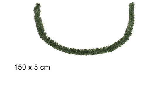 [105242] Mini guirlande de Noël vert largeur 150x5 cm