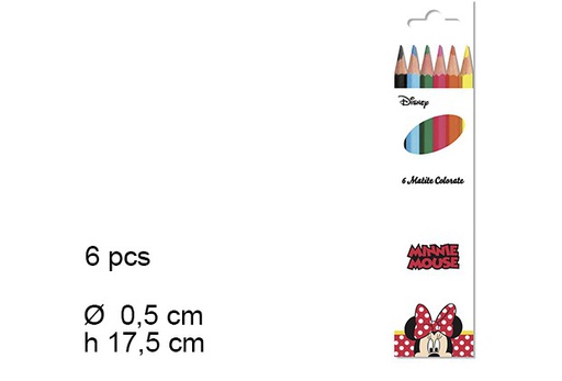 [097291] Pack 6 crayons de couleur Minnie