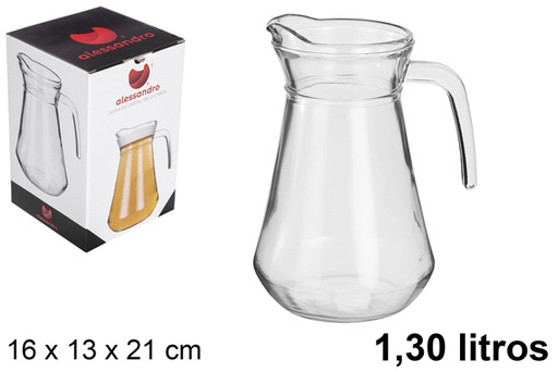 [100006] Glass jug for water 1,3 l.