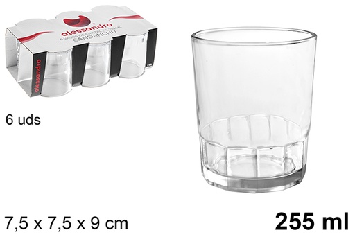 [100007] Pack 6 verre d'eau Candanchu 255 ml