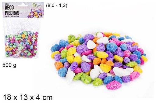 [100219] Piedras decorativas colores 500 gr.