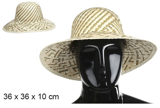 [100263] Sombrero maiz mujer bicolor