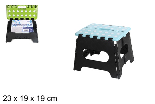 [100339] Tabouret plastique pliant assorti 19 cm