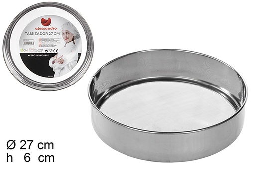 [100357] Sieve stainless steel 27 cm