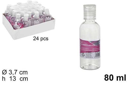 [100391] Botella cosmetica de viaje 80ml