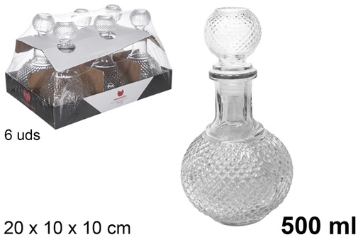 [100509] Glass bottle for liquor Mayte 500 ml