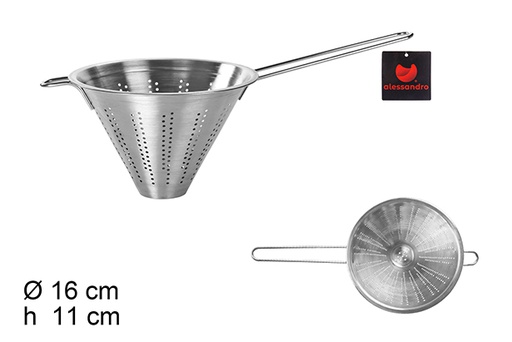 [100522] Chinese steel strainer 16 cm