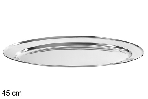 [100529] Bandeja metálica oval 45 cm