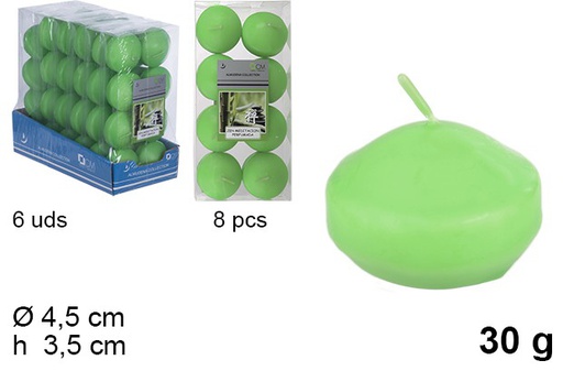 [100596] Pack 8 velas flotantes meditación zen 30 gr