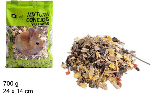 [100797] Ração para coelhos e porquinhos-da-índia 700 gr.