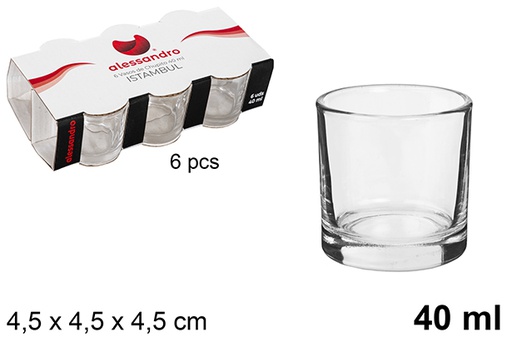 [100816] Pack 6 istambul shot glass 40 ml