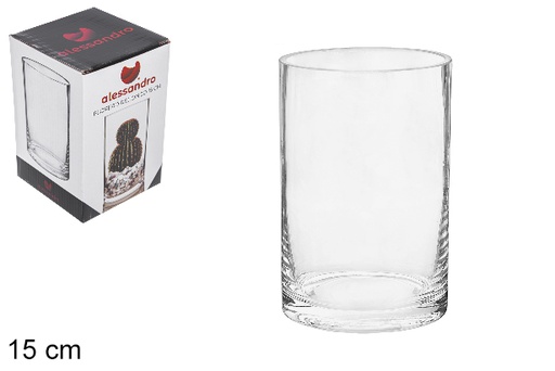 [100838] Vaso de vidro redondo 15 cm
