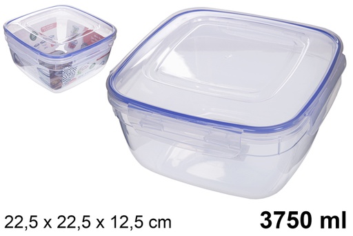 [101642] Airtight square lunch box Seal 3.750 ml