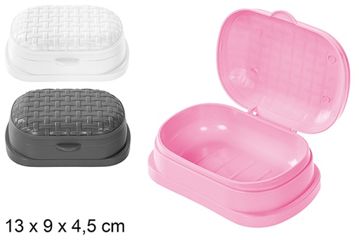 [101645] Saboneteira de rattan em cores sortidas