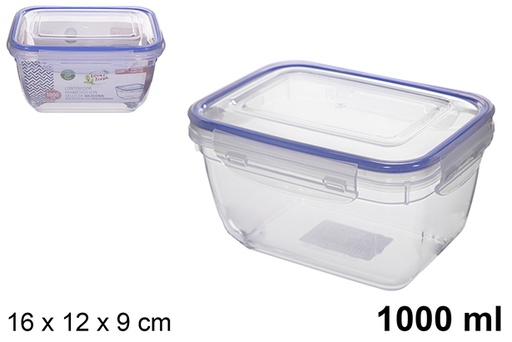 [101650] Fiambrera plástico rectangular hermética Seal 1.000 ml