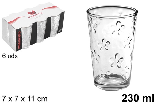 [101689] Pack 6 vasos cristal agua Milano 230 ml