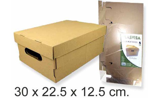 [101763] Brown multifunction cardboard box 30x23x13 cm