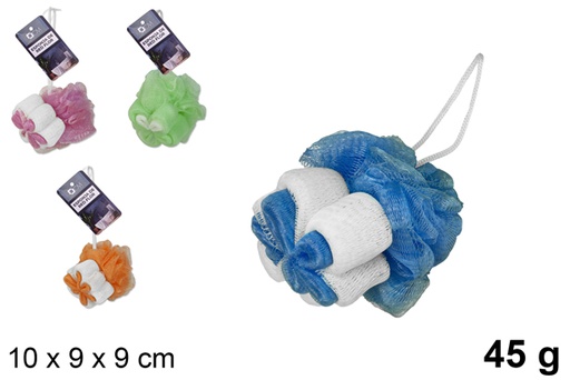 [102351] Esponja redonda flor colores surtidos 45 gr.