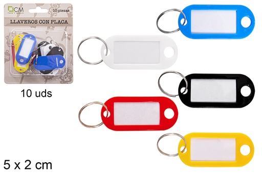 [102352] Pack 10 plaque keychain  