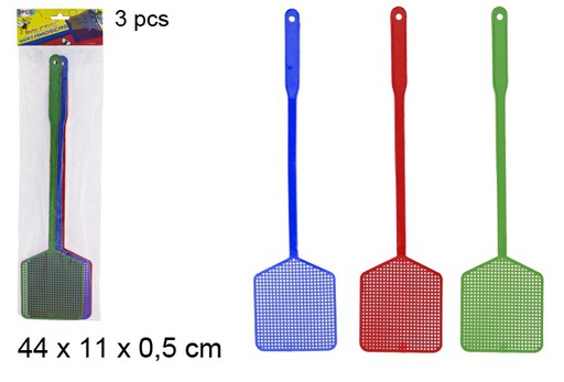 [102365] Pack 3 square fly swatter 