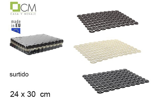 [102641] Scolapiatti in plastica colori assortiti 24x30 cm