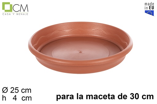 [102743] Plato maceta Elsa terracota 30 cm