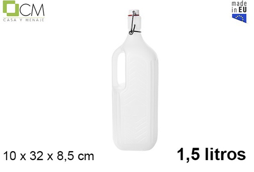 [102761] Borraccia in plastica bianca da 1,5 l.