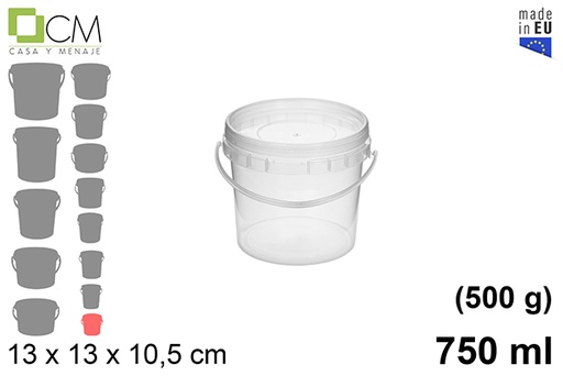 [103110] Multipurpose plastic container 750 ml (0,5 kg)