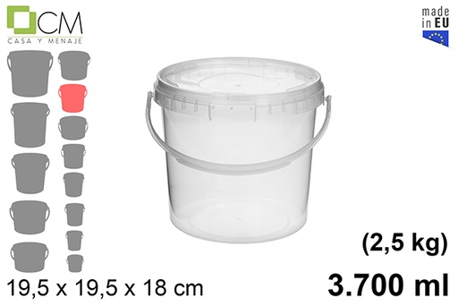 [103111] Multipurpose plastic container 3.700 ml (2,5 kg)