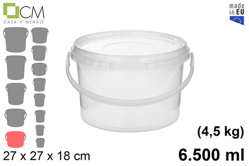 [103115] Multipurpose plastic container 6.500 ml (4,5 kg)