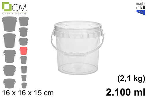 [103132] Récipient en plastique multi-usages 2.100 ml (2,1 kg)