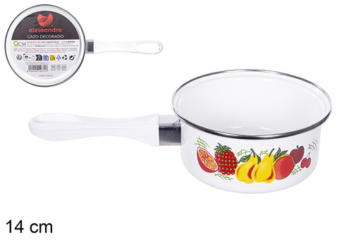 [104671] Casserole décorée avec anse 14 cm