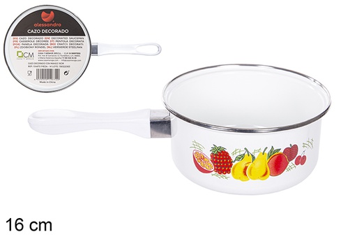 [104672] Saucepan decorated with handle 16 cm